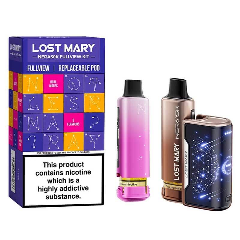 Drinks-Edition-Lost-Mary-Nera-30K-Prefilled-Kits Lost Mary Nera30k Fullview Prefilled Pod Vape Kit - Image 1