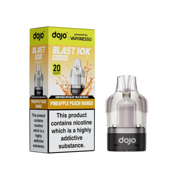 Vaporesso DOJO Blast 10K + Dojo Blast 30K Pineapple Peach Mango Prefilled Pod & Refill
