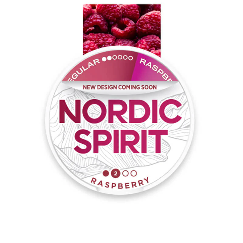 Raspberry-Regular-Nordic-Spirit-Nicotine-Pouches_3e4484c8-cb71-41ea-a3af-463f814d30b5 Nordic Spirit Frosty Berry Nic Pouches - Image 1