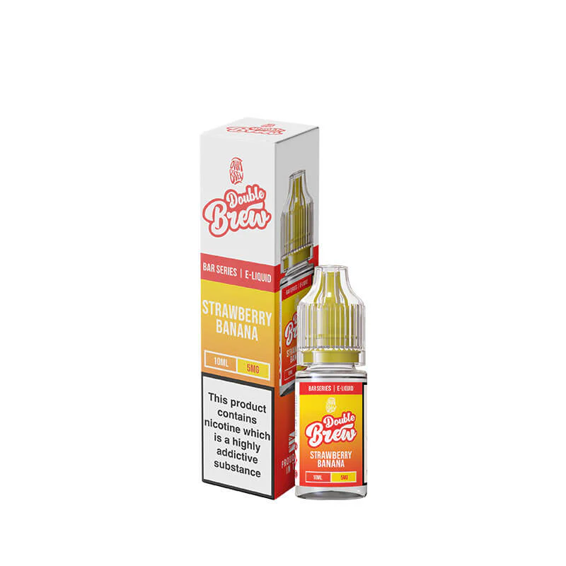 Strawberry-Banana-Ohm-Brew-Double-Brew-10ml-Nic-Salts-5mg Ohm Brew Double Brew Strawberry Banana 10ml Nic Salt E-Liquid - Image 1