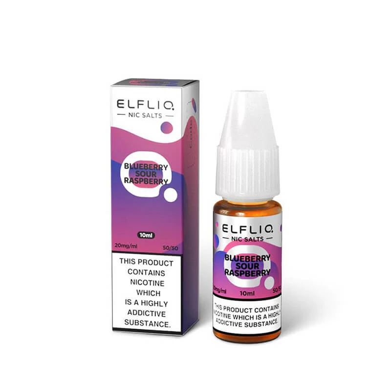 elfliq-nic-salts-blueberry-sour-raspberry_4 Elf Bar ElfLiq Blueberry Sour Raspberry Nic Salt E-Liquid - Image 1